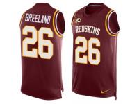 Nike Redskins #26 Bashaud Breeland Burgundy Red Team Color Men Stitched NFL Tank Top