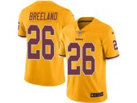 Nike Redskins #26 Bashaud Breeland Gold Men Stitched NFL Limited Rush Jersey