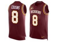 Nike Redskins #8 Kirk Cousins Burgundy Red Team Color Men Stitched NFL Tank Top