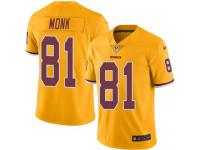 Nike Redskins #81 Art Monk Gold Men Stitched NFL Limited Rush Jersey