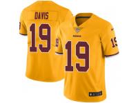 Nike Robert Davis Washington Redskins Men's Limited Gold Color Rush Jersey