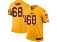 Nike Russ Grimm Washington Redskins Men's Legend Vapor Untouchable Gold Color Rush Jersey