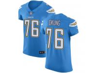 Nike Russell Okung Elite Electric Blue Alternate Men's Jersey - NFL Los Angeles Chargers #76 Vapor Untouchable