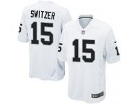 Nike Ryan Switzer Game White Road Men's Jersey - NFL Oakland Raiders #15