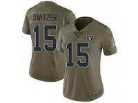 Nike Ryan Switzer Limited Olive Women's Jersey - NFL Oakland Raiders #15 2017 Salute to Service