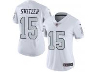 Nike Ryan Switzer Limited White Women's Jersey - NFL Oakland Raiders #15 Rush Vapor Untouchable