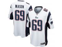 Nike Shaq Mason Game White Road Youth Jersey - NFL New England Patriots #69
