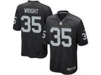 Nike Shareece Wright Game Black Home Men's Jersey - NFL Oakland Raiders #35