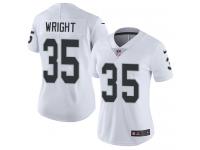 Nike Shareece Wright Limited White Road Women's Jersey - NFL Oakland Raiders #35 Vapor Untouchable