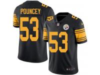 Nike Steelers #53 Maurkice Pouncey Black Men Stitched NFL Limited Rush Jersey