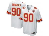 Nike Stefan Charles Game White Road Men's Jersey - NFL Kansas City Chiefs #90