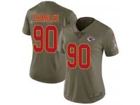 Nike Stefan Charles Limited Olive Women's Jersey - NFL Kansas City Chiefs #90 2017 Salute to Service
