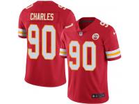 Nike Stefan Charles Limited Red Home Men's Jersey - NFL Kansas City Chiefs #90 Vapor Untouchable