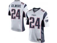 Nike Stephon Gilmore Game White Road Youth Jersey - NFL New England Patriots #24