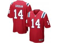 Nike Steve Grogan Game Red Alternate Youth Jersey - NFL New England Patriots #14