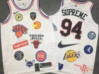 Nike Supreme Logo White NBA Nike Jersey 2018
