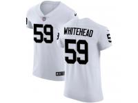 Nike Tahir Whitehead Elite White Road Men's Jersey - NFL Oakland Raiders #59 Vapor Untouchable