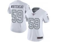 Nike Tahir Whitehead Limited White Women's Jersey - NFL Oakland Raiders #59 Rush Vapor Untouchable