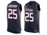 Nike Texans #25 Kareem Jackson Navy Blue Team Color Men Stitched NFL Tank Top