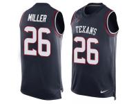 Nike Texans #26 Lamar Miller Navy Blue Team Color Men Stitched NFL Tank Top