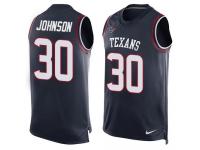 Nike Texans #30 Kevin Johnson Navy Blue Team Color Men Stitched NFL Tank Top