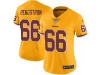 Nike Tony Bergstrom Washington Redskins Women's Limited Gold Color Rush Jersey