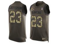 Nike Tony Jefferson Green Men's Jersey - NFL Baltimore Ravens #23 Salute to Service Tank Top