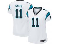 Nike Torrey Smith Game White Road Women's Jersey - NFL Carolina Panthers #11