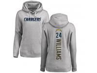 Nike Trevor Williams Ash Backer Women's - NFL Los Angeles Chargers #24 Pullover Hoodie