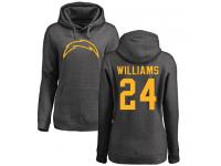 Nike Trevor Williams Ash One Color Women's - NFL Los Angeles Chargers #24 Pullover Hoodie
