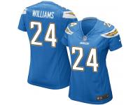 Nike Trevor Williams Game Electric Blue Alternate Women's Jersey - NFL Los Angeles Chargers #24
