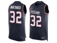 Nike Tyrann Mathieu Navy Blue Men's Jersey - NFL Houston Texans #32 Player Name & Number Tank Top