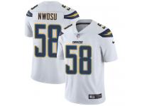 Nike Uchenna Nwosu Limited White Road Men's Jersey - NFL Los Angeles Chargers #58 Vapor Untouchable