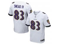 Nike Willie Snead IV Elite White Road Men's Jersey - NFL Baltimore Ravens #83