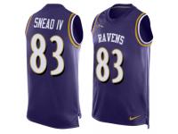Nike Willie Snead IV Purple Men's Jersey - NFL Baltimore Ravens #83 Player Name & Number Tank Top
