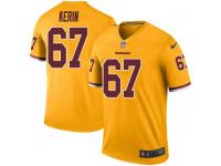 Nike Zac Kerin Washington Redskins Men's Legend Vapor Untouchable Gold Color Rush Jersey