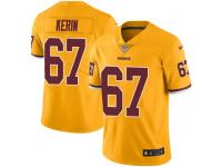 Nike Zac Kerin Washington Redskins Men's Limited Gold Color Rush Jersey