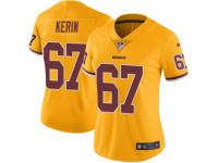 Nike Zac Kerin Washington Redskins Women's Limited Gold Color Rush Jersey