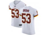 Nike Zach Brown Elite White Road Men's Jersey - NFL Washington Redskins #53 Vapor Untouchable