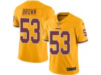 Nike Zach Brown Limited Gold Men's Jersey - NFL Washington Redskins #53 Rush Vapor Untouchable