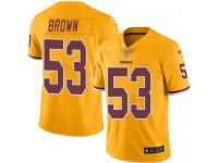 Nike Zach Brown Limited Gold Youth Jersey - NFL Washington Redskins #53 Rush Vapor Untouchable