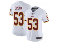 Nike Zach Brown Limited White Road Women's Jersey - NFL Washington Redskins #53 Vapor Untouchable