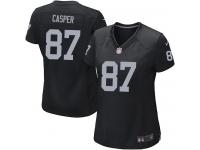 Oakland Raiders Dave Casper Women's Home Jersey - Black Nike NFL #87 Game