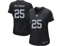 Oakland Raiders Fred Biletnikoff Women's Home Jersey - Black Nike NFL #25 Game