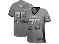 Oakland Raiders Howie Long Women's Jersey - Grey Drift Fashion Nike NFL #75 Game