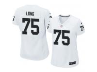 Oakland Raiders Howie Long Women's Road Jersey - White Nike NFL #75 Game