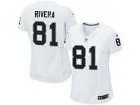 Oakland Raiders Mychal Rivera Women's Road Jersey - White Nike NFL #81 Game