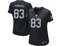 Oakland Raiders Ted Hendricks Women's Home Jersey - Black Nike NFL #83 Game