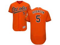 Orange Brooks Robinson Men #5 Majestic MLB Baltimore Orioles Flexbase Collection Jersey