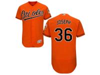 Orange Caleb Joseph Men #36 Majestic MLB Baltimore Orioles Flexbase Collection Jersey
